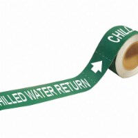 Brady Pipe Mrkr,Chilled Watr Return,1in H  20408
