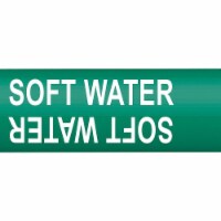 Brady Pipe Marker,Soft Water,7/8 in H,7/8 in W  4125-B
