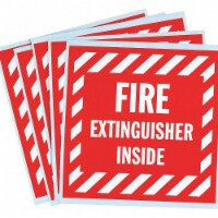 Brady Vinyl Label,4 in x 4 in,Vinyl,PK5 SV088E