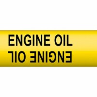 Brady Pipe Marker,Engine Oil,13/16in H,4/5in W 4180-A