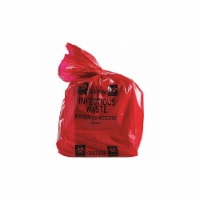 Brady Biohzrd Bags,35 to 55 gal,Red/Orng,PK100 ASB-8BAG