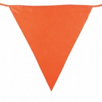 Brady Pennants,Fluorescent Orange,113-1/2 ft.  58389