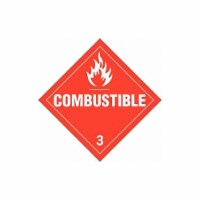 Brady DOT Container Placard,10-3/4 Label W 63444
