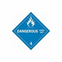 Brady DOT Container Placard,10-3/4 Label W 63448