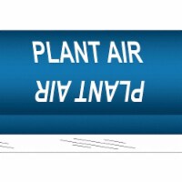 Brady Pipe Marker,Plant Air,5 in H,8 in W  5845-O