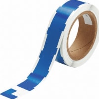 Brady Floor Tape,Blue,1 inx1 in,L,PK750  121414