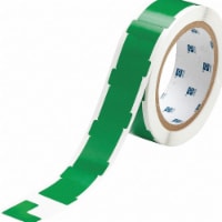 Brady Floor Tape,Green,1 inx1 in,L,PK750  121416