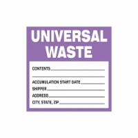 Brady DOT Handling Label,Waste,6 W,PK100 121437