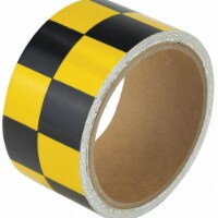 Sim Supply Floor Tape,Black/Yellow,2 inx15 ft,Roll 76321