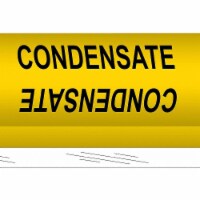 Brady Pipe Marker,Condensate,26 in H,12 in W  5662-II