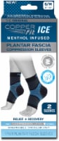 Copper Fit® Ice Menthol Infused Plantar Fascia Ankle Compression Sleeves