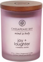 Chesapeake Bay Candle Mind and Body Joy and Laughter Jar Candle - Frosted Pink