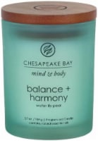 Chesapeake Bay Candle Mind & Body Balance + Harmony Water Lily Pear Fragranced Jar Candle Perspective: Main
