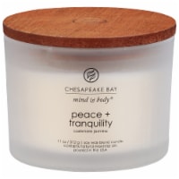 Chesapeake Bay® Candle Mind & Body® 3 Wick Jar Candle Peace + Tranquility Perspective: Main