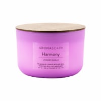 Aromascape Harmony Lavender Vanilla Soy Wax Jar Candle Perspective: Main