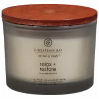 Chesapeake Bay Mind & Body® Candle Relax + Restore Sage Peppermint Candle Perspective: Main
