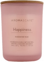 Aromascape® Happiness Rosewater Musk Jar Candle - Pink Perspective: Main