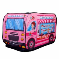 Kids Play Tent Foldable Pop Up Ice Cream Bus Tent Portable Children Baby Play House With