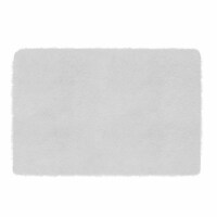 Fluffy Bedroom Rug 4' x 2.6' Anti-Skid Shaggy Area Rug Decorative Floor Carpet Mat Ivory