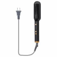 Electric Hair Straightener Brush Straightening Curler Brush Hot Comb 5 Temperature Adjustment