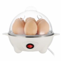 Electric Egg Cooker 7-Capacity BPA-Free Hard-Boiled Egg Maker with Auto-Off Measuring Cup