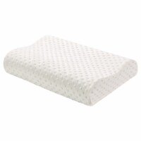 Contour Memory Foam Pillow Orthopaedic Head Neck Back Support Pillow with Cover 1 or 2 Pack