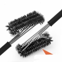 BBQ Grill Cleaning Brush Stainless Steel Barbecue Cleaner with 18in Suitable Handle