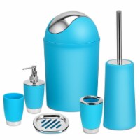 Bathroom Accessories Set 6 Pcs Bathroom Set Ensemble Complete Soap Dispenser Toothbrush