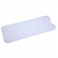 Bath Tub Mat Non-Slip Shower Mat BPA-Free Massage Anti-Bacterial with Suction Cups Washable
