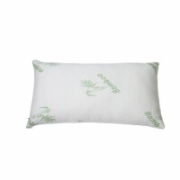 Bamboo Memory Foam Pillow Hypoallergenic Bed Pillow With Washable Cover King Size