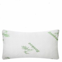 Bamboo Memory Foam Pillow Hypoallergenic Bed Pillow For Head Neck Rest Sleeping Shredded