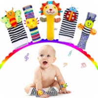 Baby (boys and girls) plush toys for toddlers wrist rattles