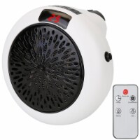 900W Portable Heater Fan Wall Outlet Space Heater Plug-In Heater Perspective: Main