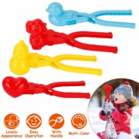 4Pcs Snowball Makers Set Clip Snow Molds Toys Beach Sand Toy with Handle for Snow Fight