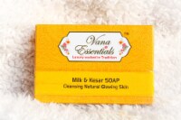 Vana Essentials Organic Milk & Kesar Soap (110 gms) For Moisturizing & Natural Glowing Skin