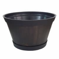 Southern HDR-474529 15.5 in. Whiskey Barrel Planter