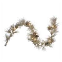 Northlight 6' x 9  Pomegranate and Apple Pine Needle Artificial Christmas Garland - Unlit
