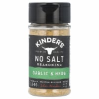 Kinder's No Salt Garlic & Herb Handcrafted Seasoning Dry Rub No MSG 2.4 oz