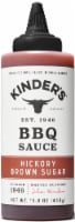 Kinder's Hickory Brown Sugar BBQ Sauce Handcrafted Gluten Free No HFCS 15.8oz