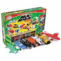 Popular Playthings PPY60313 Magnetic Mix or Match Vehicles Deluxe Game - 21 Piece