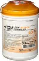PDI Professional Disposables P54072 Sani-Cloth Bleach Germ Wipe 6X10.5 75/Pk