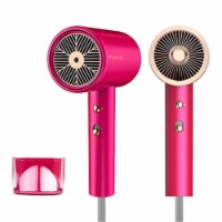 Ionic Hair Dryer, RAINBEAN 1800W Travel Hair Dryer with Magnetic Nozzle, 2 Speed and 3 Heat