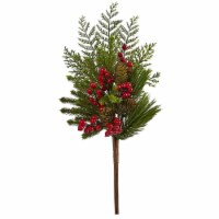 26 in. Mixed Pine, Pinecone & Berry Artificial Plant - Set of 3