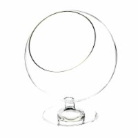5 in. Dia. Clear Slant Cut Bowl Vase on Stem