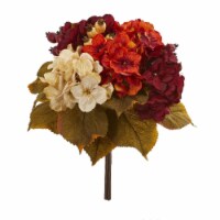16 in. Autumn Hydrangea Berry Bouquet Artificial Flower - Set of 2