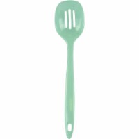 Melamine Utensil Slotted Spoon, Seafoam