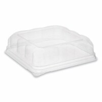 6 x 6 in. Dome Lid for Square Container, Clear