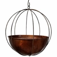 Handmade Extra Large Globe & 23 in. Planter - Copper