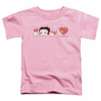 Betty Boop-Symbols - Short Sleeve Toddler Tee - Pink&#44; Small 2T