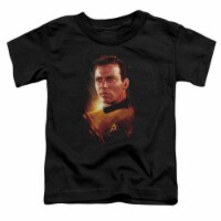 Star Trek-Epic Kirk - Short Sleeve Toddler Tee - Black&#44; Medium 3T